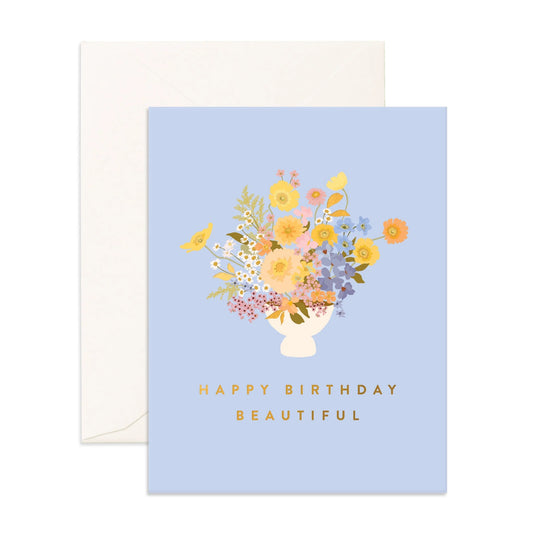 Happy Birthday Beautiful Flower Greeting Card