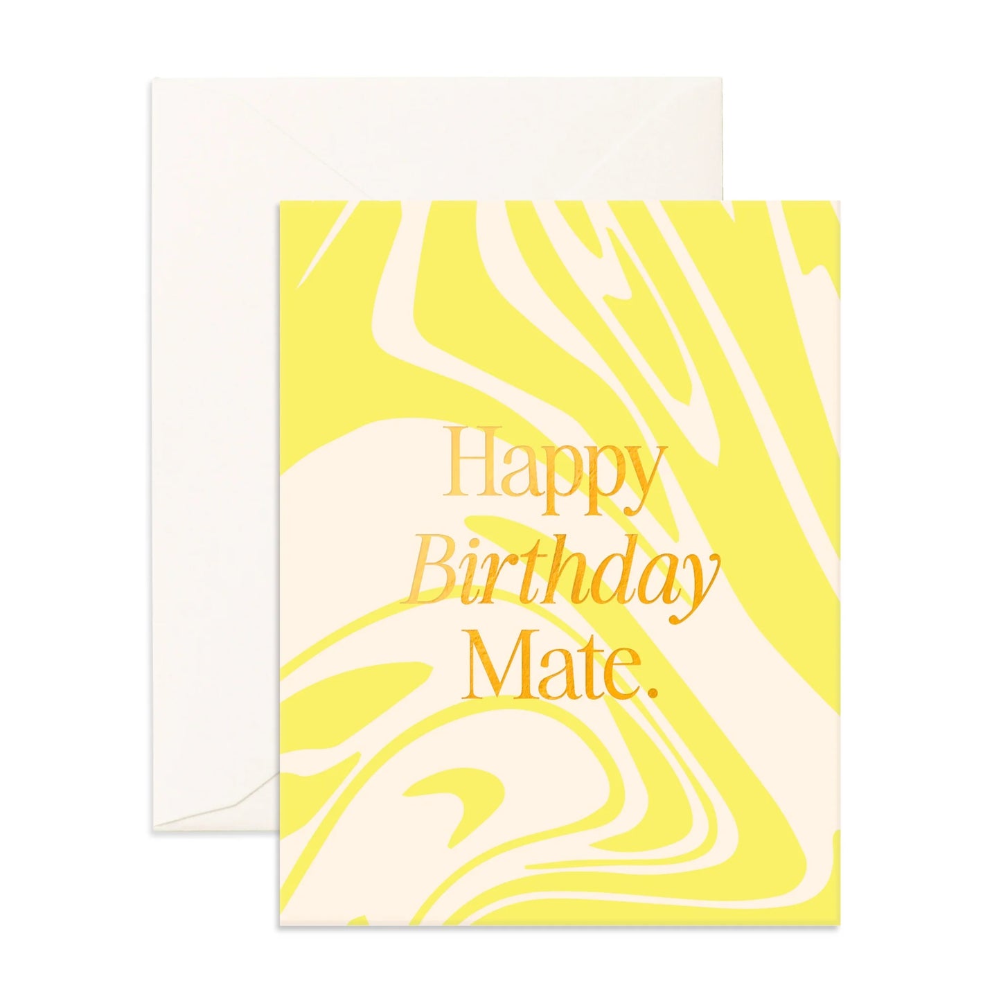 Happy Birthday Mate Acid Wash Greeting Card