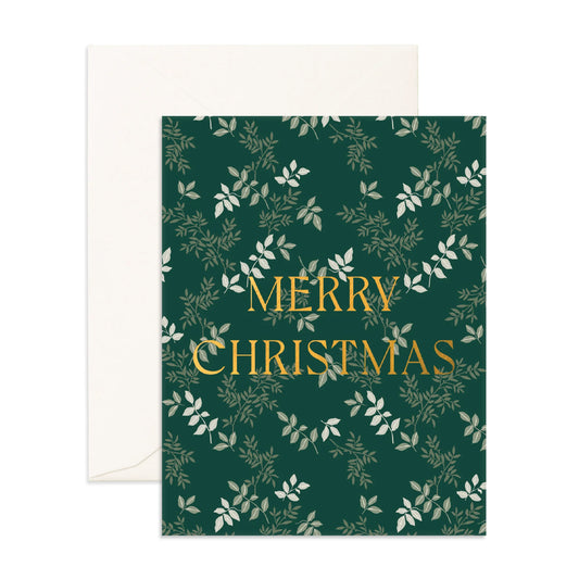 Christmas Olive Vines Christmas Card