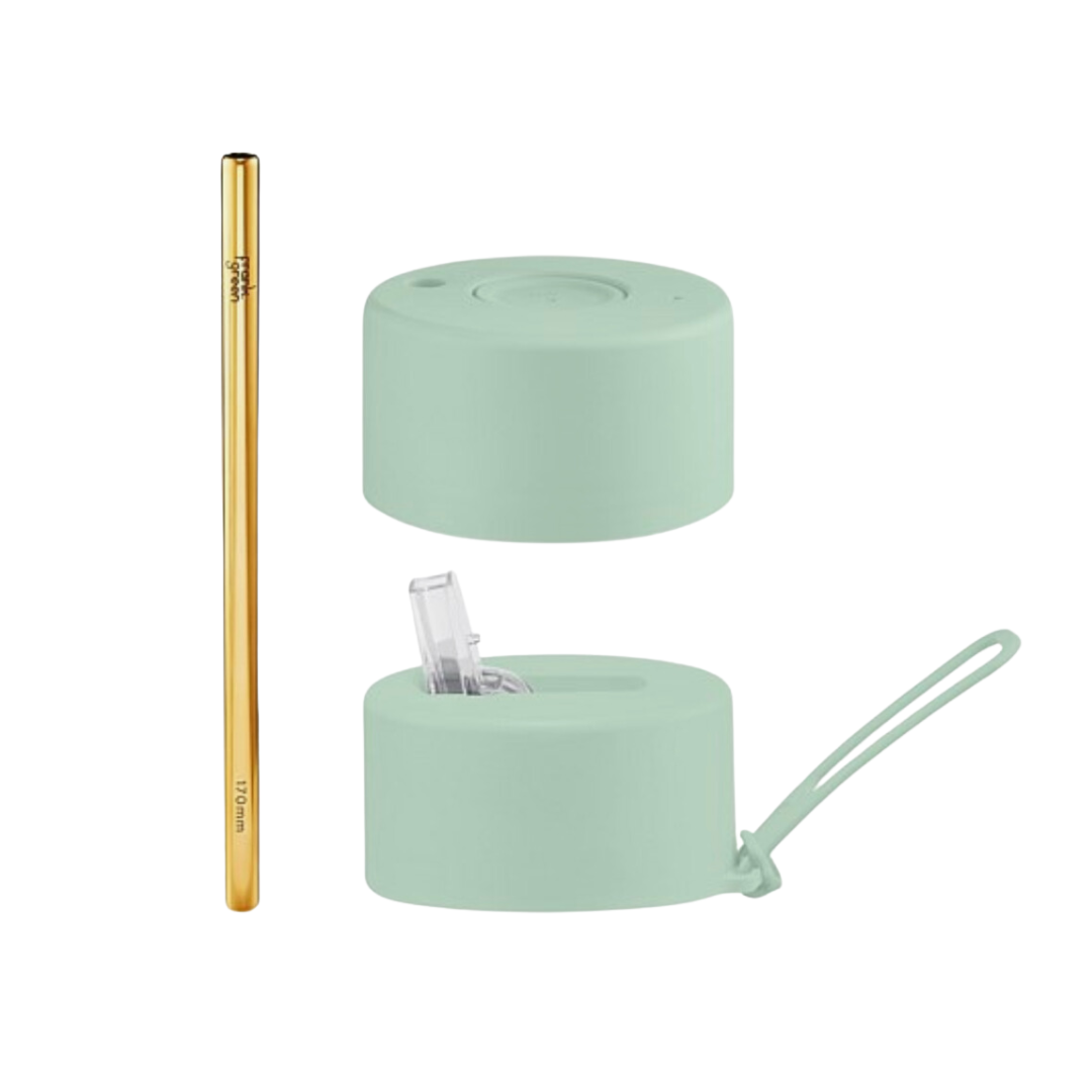 Duo Pack Lids with Straw Frank Green in Mint Gelato