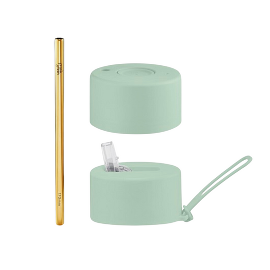 Duo Pack Lids with Straw Frank Green in Mint Gelato