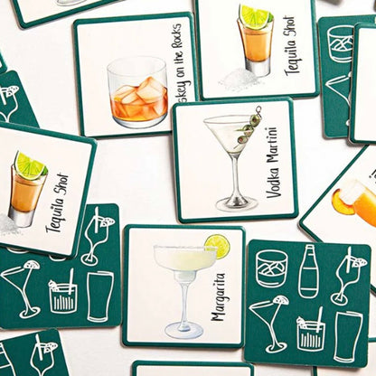 Alcoholic Drinks Memory Card Game