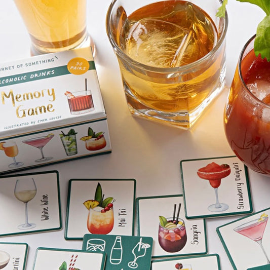 Alcoholic Drinks Memory Card Game