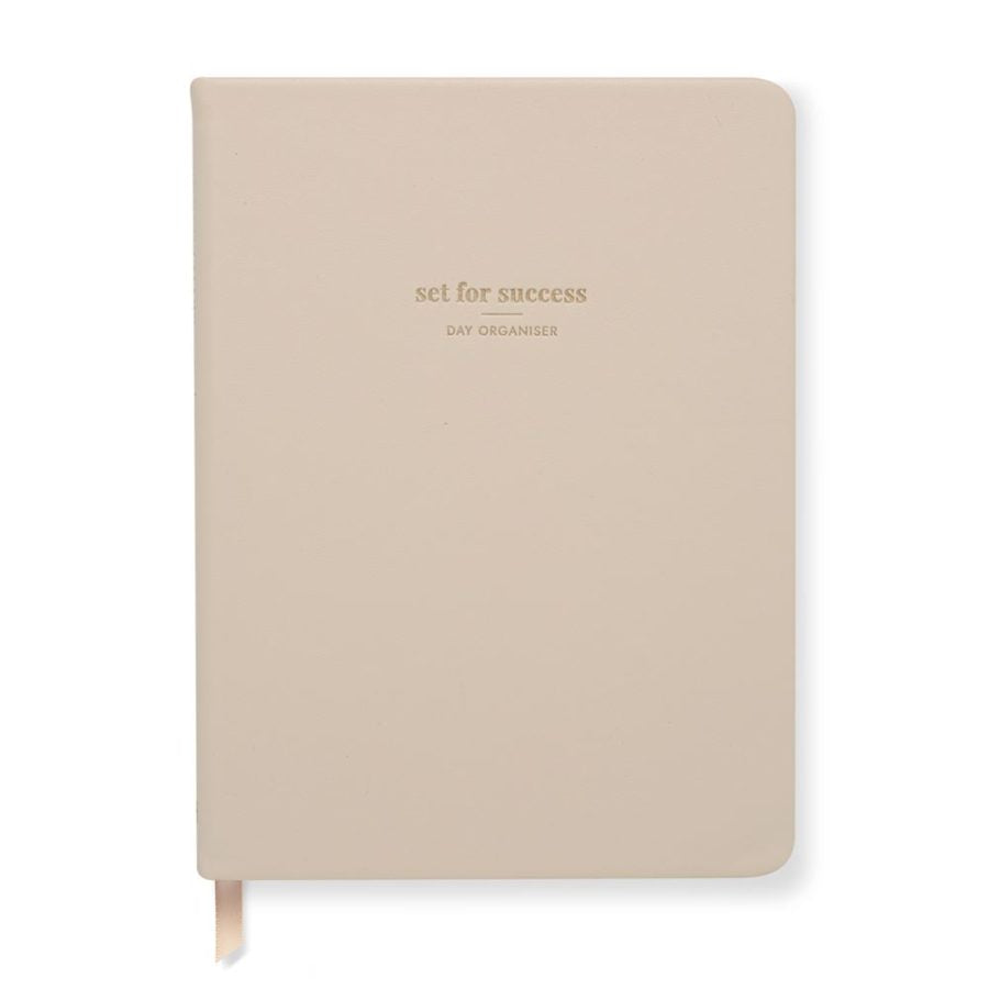 Day Organiser - Make Your Mark 'Set For Success' Daily Planner Journal Ivory