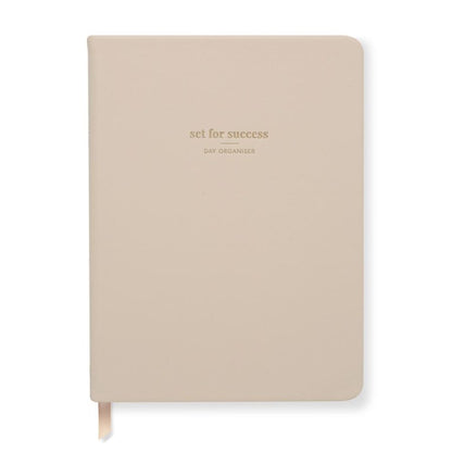 Day Organiser - Make Your Mark 'Set For Success' Daily Planner Journal Ivory