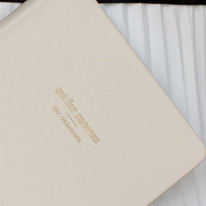Day Organiser - Make Your Mark 'Set For Success' Daily Planner Journal Ivory