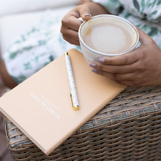 Worry Be Gone - Clarity Journal in Vanilla