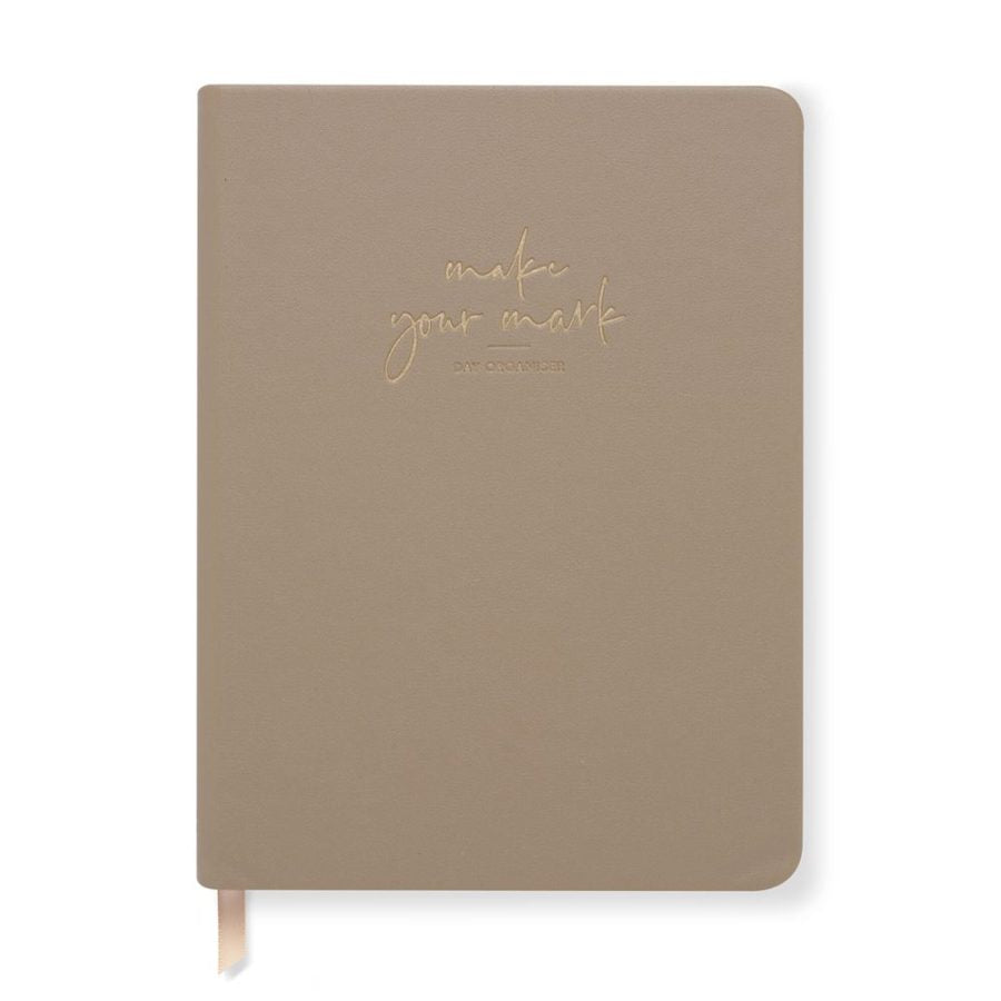 Day Organiser - Make Your Mark 'Set For Success' Daily Planner Journal Taupe