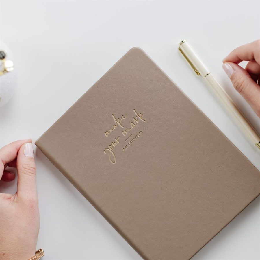 Day Organiser - Make Your Mark 'Set For Success' Daily Planner Journal Taupe