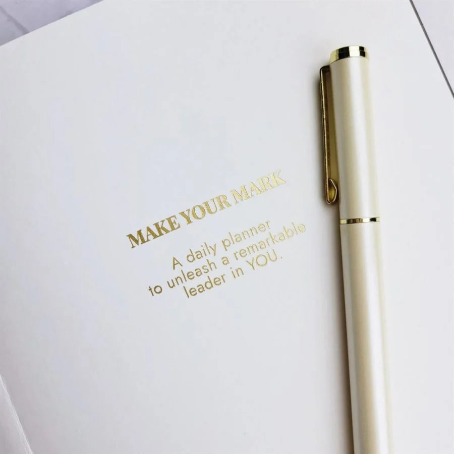 Day Organiser - Make Your Mark 'Set For Success' Daily Planner Journal Taupe