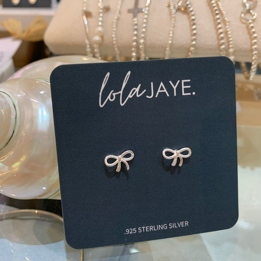 Betty Bow Stud Earrings