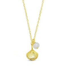 Siren Shell & Freshwater Pearl Necklace