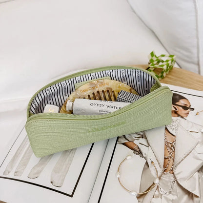 Jayne Slim Makeup Pouch Pistachio