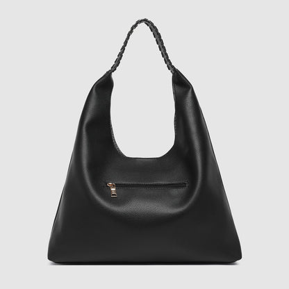 Avery Shoulder Tote Bag Black