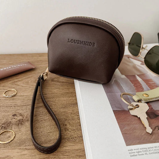 Paige Coin Purse in Chocolate