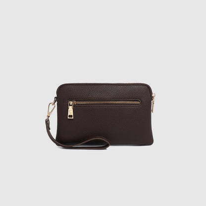 Poppy Clutch Purse in Chocolate