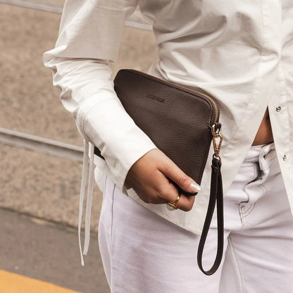 Poppy Clutch Purse in Chocolate