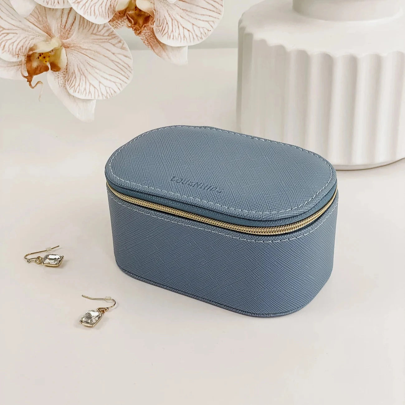 Olive Jewellery Box Cloudy Blue