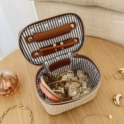 Trudy Jewellery Box in Natural Tan