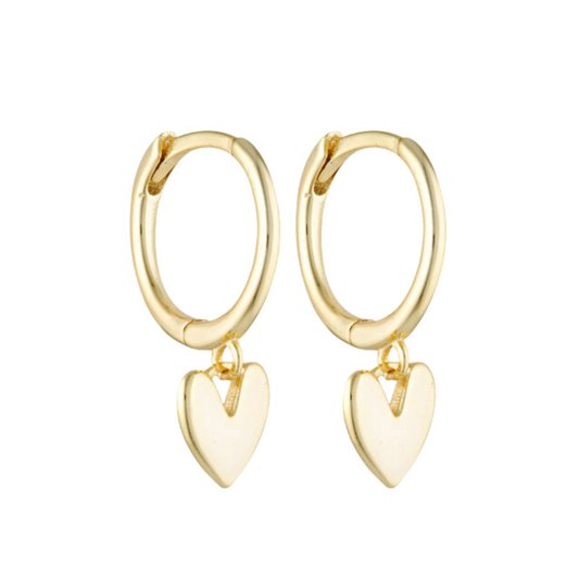 Lover Heart Huggie Earrings