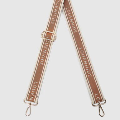 Louenhide Logo Handbag Strap Tan/Cream