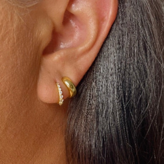Polly Chunky Huggie Earrings