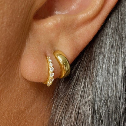 Polly Chunky Huggie Earrings