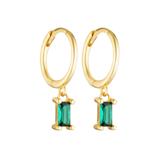 Rio Green Charm Earrings