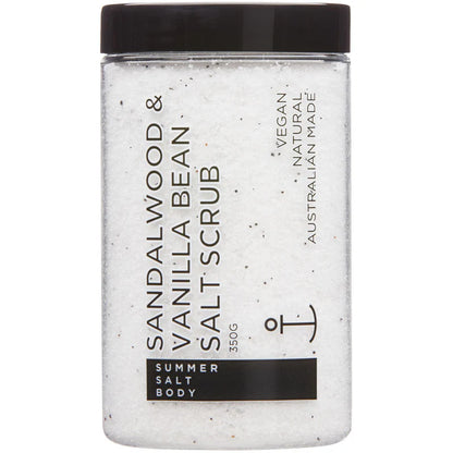 Sandalwood & Vanilla Bean Salt Scrub Tub