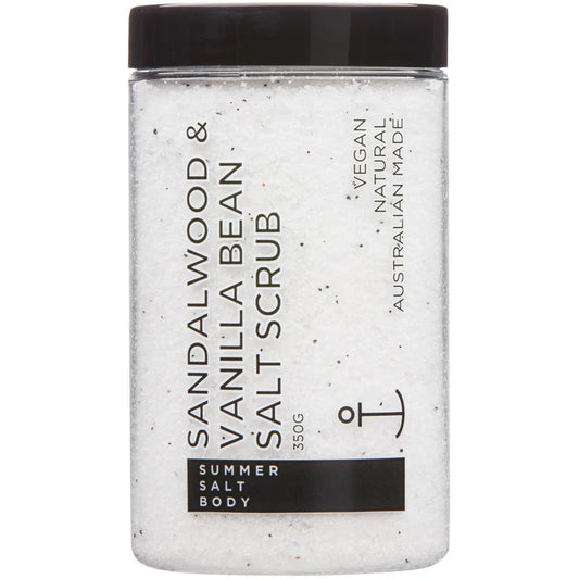Sandalwood & Vanilla Bean Salt Scrub Tub