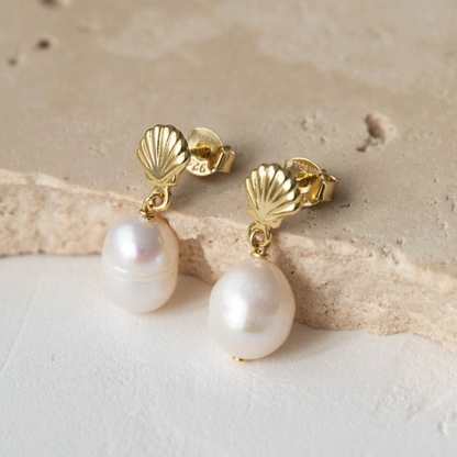 Siren Baroque Pearl Stud Earrings