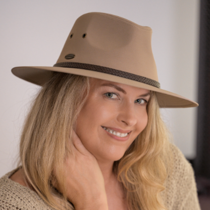 Tanya Drover Taupe Hat