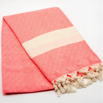 Turkish Natural Cotton Towel Hibiscus