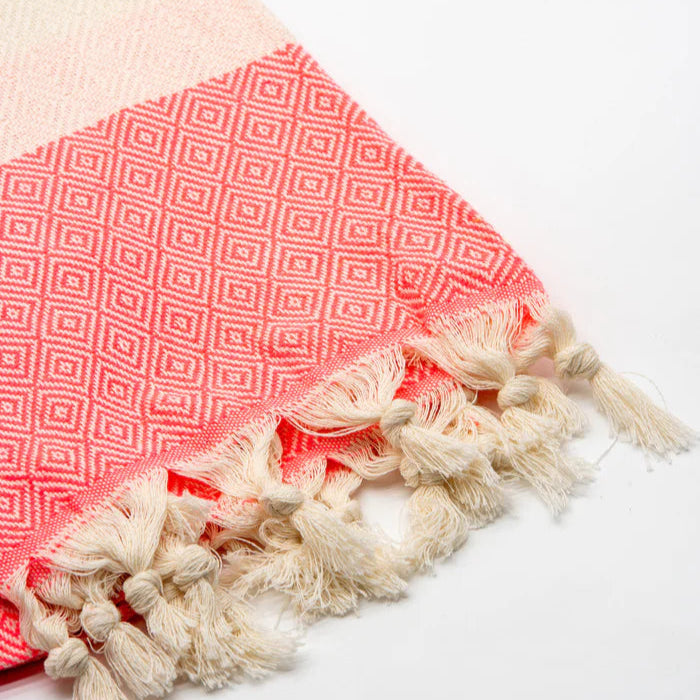 Turkish Natural Cotton Towel Hibiscus