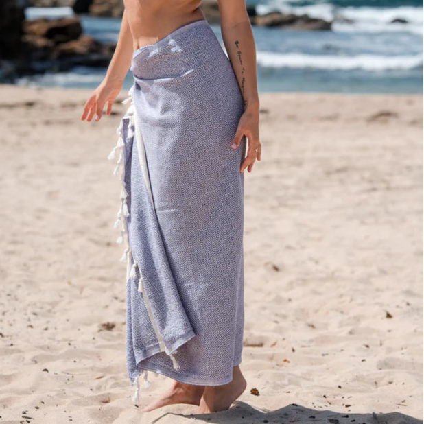 Turkish Natural Cotton Towel Purple
