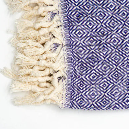 Turkish Natural Cotton Towel Purple