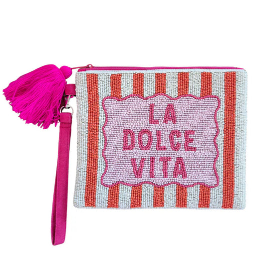 'La Dolce Vita' Beaded Clutch