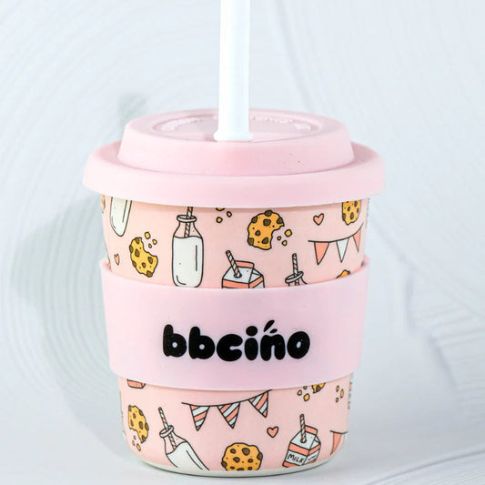 BBcino Reusable Cup: Midi Tough Cookie Pink (240mL)