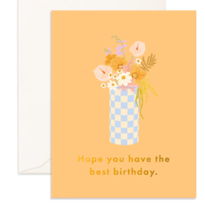 Hope You Have The Best Birthday Vase Card