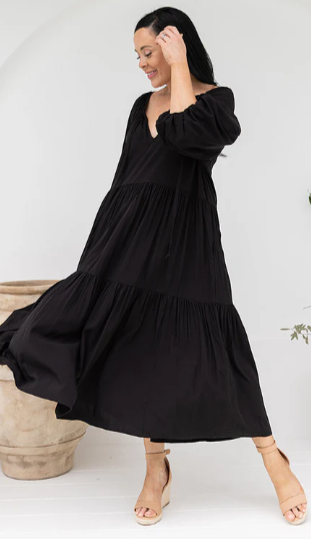 Jackson Dress Black (with Pockets!)