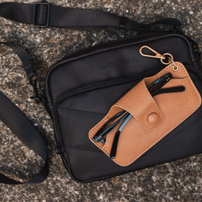 Skittle Sunglass Case Camel