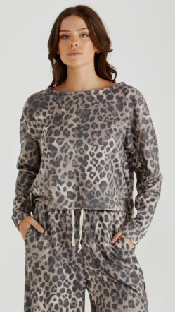 Rune Crew Neck Sweater - Animal