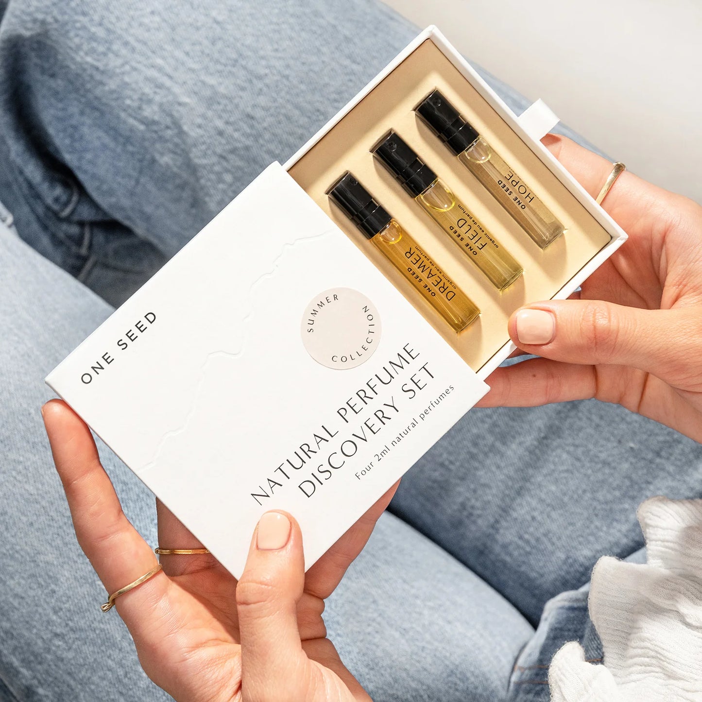 One Seed Best Sellers 4-Piece Organic Perfume Discovery Box Set