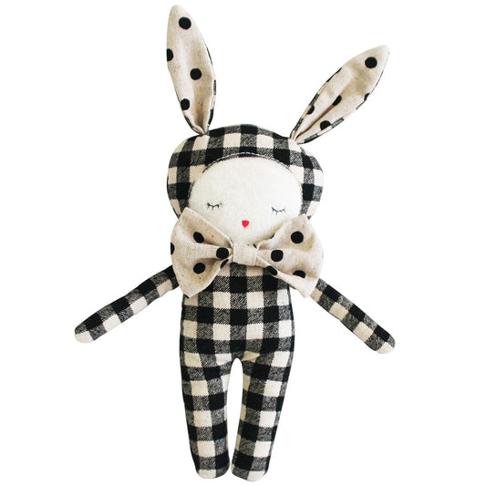 Linen Dream Bunny (Black Check Mini)