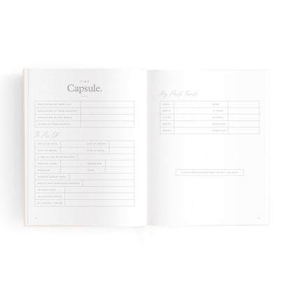 Mini Baby Memories Journal in Oatmeal (Boxed)