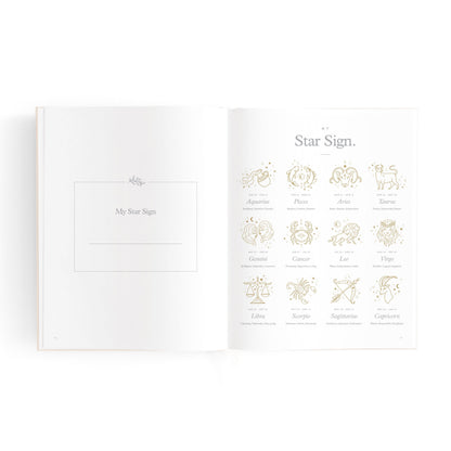 Mini Baby Memories Journal in Oatmeal (Boxed)