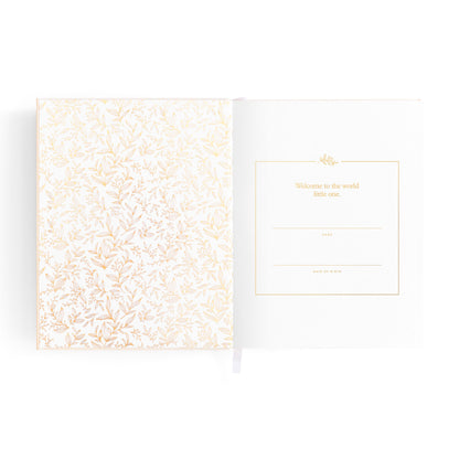 Mini Baby Memories Journal in Oatmeal (Boxed)