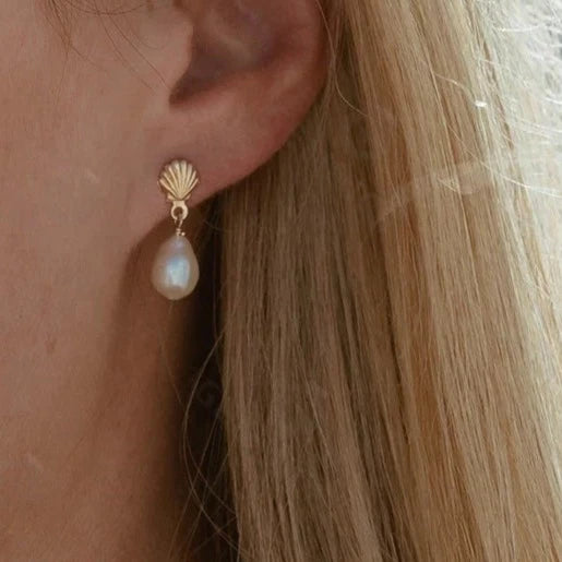 Siren Baroque Pearl Stud Earrings