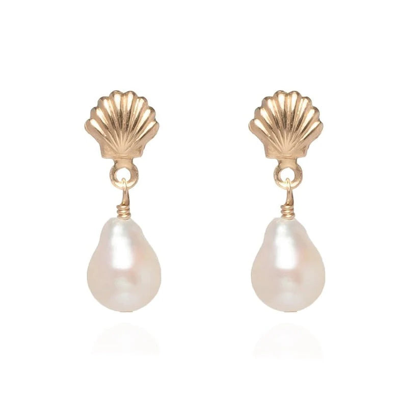 Siren Baroque Pearl Stud Earrings