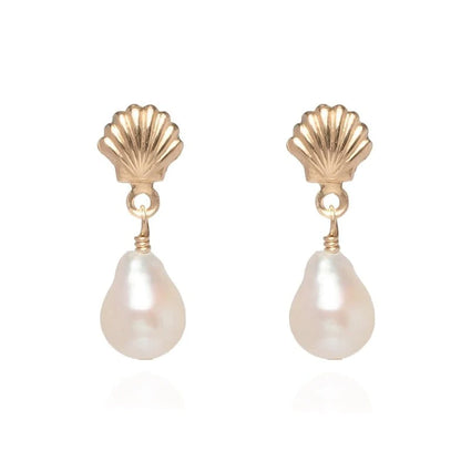 Siren Baroque Pearl Stud Earrings